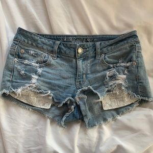 AE Low Rise Jean Shorts